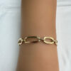 18 karat gold link bracelet