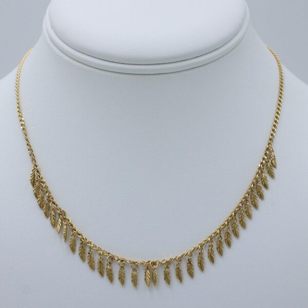 18 karat solid gold charm necklace