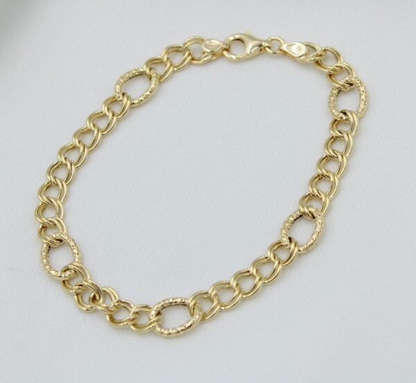 18k Italian gold link bracelet