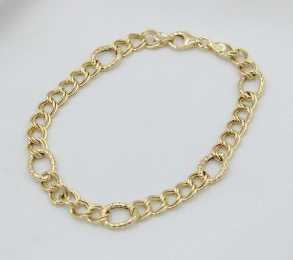 18k Italian gold link bracelet