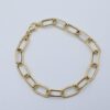 18 karat paper clip bracelet