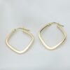 18k solid gold earrings hoops