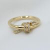 18k gold love knot ring