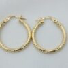 18 Karat Solid Gold Italian Earrings 