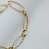 18k Solid Gold Paper Clip Link Bracelet