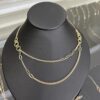 18 karat gold double chain necklace