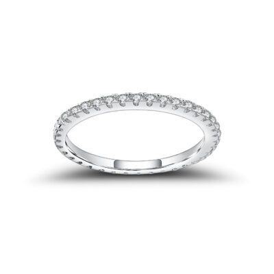 full eternity band moissanite